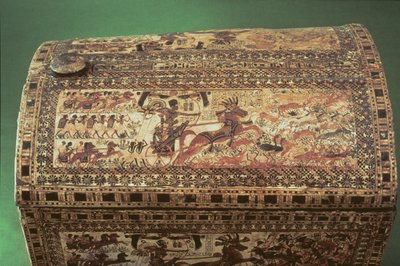 Detail of a Tutankhamun Chest, New Kingdom, c.1340 BC (detail) by Egyptian 18th Dynasty